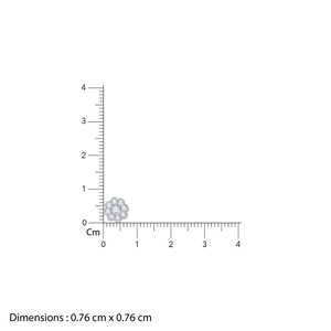 Pendientes de Oro Rosa de 14K con Diamantes en Forma de Racimo - Regalo - Product Image 5