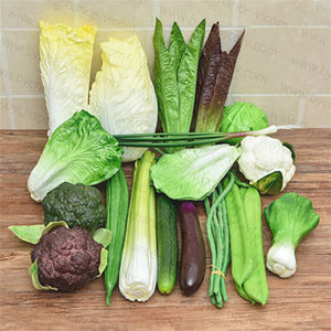 Réaliste Artificielle Feuille Verte Légumes Prop pour Cuisine Décor Ferme Style Maison Jardin Showroom Affichage - Product Image 4