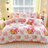 Ensemble de housse de couette enfant dessin animé ensemble de housse de couette douce et respirante pour garçons filles ensemble de literie de voiture dinosaure mignon