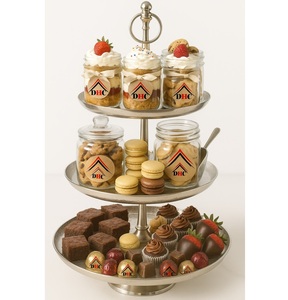 Présentoir à gâteaux en métal doré Wlegant, superbe pièce maîtresse parfaite pour exposer des cupcakes avec style - Product Image 3