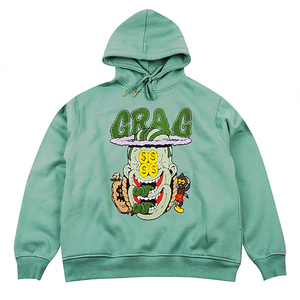 Nouveaux sweats à capuche pour hommes en chenille brodée, 100% coton, logo personnalisé, anti-froissement, respirant, écologique, de haute qualité, longs - Product Image 6