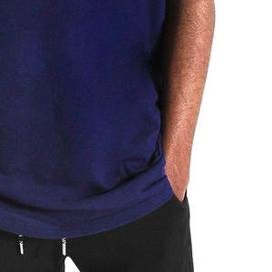 Camisetas de Verano para Hombre, Tallas Grandes, Transpirables, Ecológicas, 100% Algodón Canvas, Corte Holgado, con Estampado Digital, Color Sólido - Product Image 6