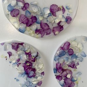 EFFECTS Sous-verres en résine de luxe faits à la main Tampons carrés de couleur personnalisables pour ensemble de Table de tapis de cuisine Meilleur prix - Product Image 5