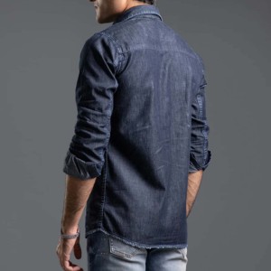 Hot Selling High Quality New Style <b>Jeans</b> <b>Shirts</b> 100% Cotton Slim Fit Casual Wear T-<b>shirt</b> <b>for</b> <b>men</b> <b>Jean</b> Summer <b>Shirts</b> <b>for</b> Boys - Product Image 4