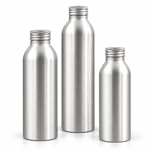Bouteilles en aluminium vides avec bouchons à vis, contenants de qualité alimentaire pour les marques d'eau et de jus - Product Image 3