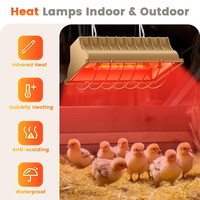 175W-250W poulet couveuse plaque chauffante poulailler chauffage lampe chauffante pour poussins bétail suspendu chauffé