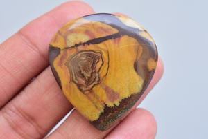 ¡Raro! Outback-cabujón de jaspe, Gema de jaspe para joyería, piedra para anillo, piedra de Color marrón - Product Image 6