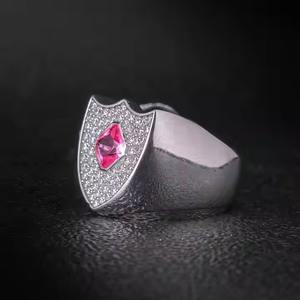 VVS Moissanite 925แหวนเงินสเตอร์ลิงสีเหลืองทองของขวัญฮิปฮอปเพชรสำหรับผู้ชายผู้หญิงผ่านการทดสอบ - Product Image 2