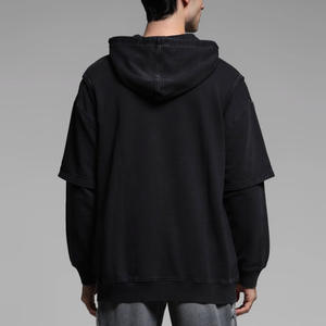 เสื้อสเวตเตอร์สวมหัวแบบลำลองสำหรับ100% มีฮู้ดไหล่ตกแบบกำหนดเองสำหรับฤดูหนาว - Product Image 3