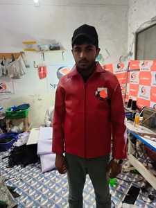 Veste en polaire matelassée personnalisable pour homme, fermeture éclair intégrale, imperméable, coupe-vent, respirante, cuir véritable tissé, logo personnalisé, pour femme - Product Image 4