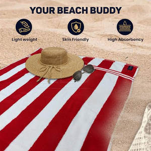 Serviettes de plage légères de haute qualité sur mesure Vente chaude Nouvelle conception Serviettes de plage pour adulte - Product Image 3