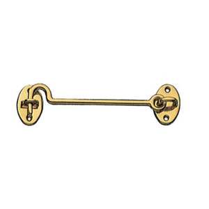 Gancio Fermafinestre in Ottone per Blister, mm. 80 - Product Image 1