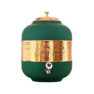 เครื่องจ่ายน้ำทองแดงบริสุทธิ์บริสุทธิ์ถังเก็บเครื่องดื่มปรับแต่งได้สำหรับห้องครัวในบ้านคลาสสิกเป็นมิตรกับสิ่งแวดล้อม - Product Image 1