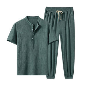 ชุดเสื้อเชิ้ตผู้ชายใส่สบายและระบายอากาศได้ดีชุดเสื้อเชิ้ตผู้ชายมีกระเป๋าปิดแบบหลายกระเป๋าสไตล์ไฮสตรีท - Product Image 1