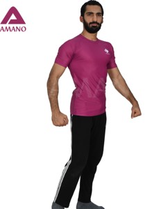 New Arrival <b>Custom</b> <b>Compression</b> <b>Shirts</b> Adults Sublimation Breathable Quick Dry Rash Guard OEM <b>Design</b> Logo Men's Low Price Amano - Product Image 3