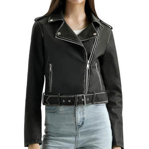 Manteau d'hiver pour hommes Veste en cuir épais de bonne qualité avec col montant Coupe-vent et chaud Nouveautés avec logo sur le devant - Product Image 1