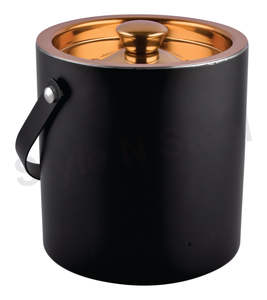 Couleur noire martelée par boulon de seau à glace de double mur d'acier inoxydable - Product Image 1