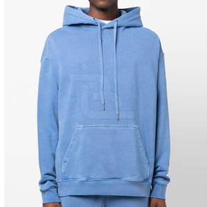 OEM logotipo personalizado con capucha diseño de lavado ácido para los hombres patrón sólido sudaderas con capucha de invierno al por mayor - Product Image 3