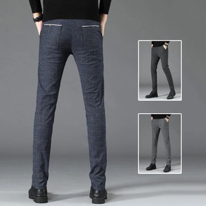 กางเกงยีนส์ผู้ชายผ้าฝ้าย100% ระบายอากาศกางเกงลำลอง2025ใหม่เข้ารูปงานตามสั่ง - Product Image 2