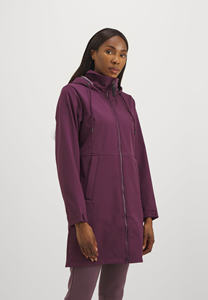 Respirant personnalisé prune femmes Agaram léger rembourré Softshell veste prix usine manches longues coupe-vent course vestes de plein air - Product Image 6