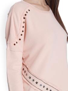 Logo personnalisé sweat femme dernière conception sweat femme à manches longues personnalisé avec OEM respirant prix bon marché - Product Image 4