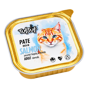ทัฟทัฟ ปาเต้ อาหารเปียกสำหรับแมวแบบถาด - 100 กรัม - แซลมอน - Product Image 2