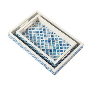 Direct Factory Sale Bone Inlay Serving <b>Tray</b> Luxury Elegant Serving <b>Tray</b> <b>Table</b> Countertop Serving <b>Tray</b> From Indian Manufacturer - Product Image 4