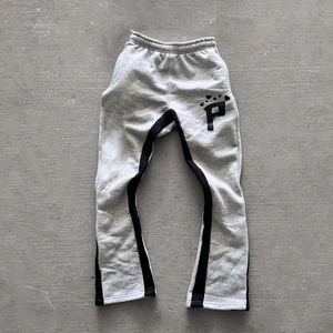 Pantalones de chándal de hombre con estampado de farol de alta calidad estilo Streetwear Flare Stack logotipo personalizado estiramiento Jogger Vintage algodón polar - Product Image 5