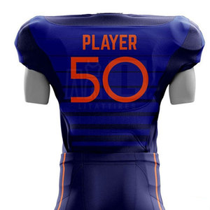 Uniforme de Fútbol Americano Personalizable de la Mejor Calidad con Mangas Cortas, Transpirable, que Absorbe la Humedad y de Secado Rápido, 100% Poliéster - Product Image 5