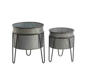 Maceta de metal multicolor de diseño antiguo, maceta de hierro personalizada para decoración de jardín del hogar, fabricante - Product Image 6