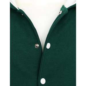 Chaqueta de invierno para hombre con letras de béisbol universitario de algodón y poliéster, chaqueta universitaria de invierno con bordado cuadrado de estilo universitario personalizado - Product Image 6