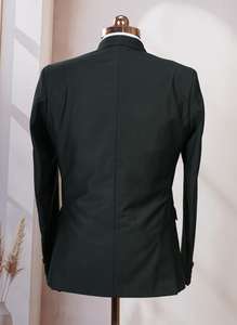 Traje de Oficina para Hombre Verde Oscuro Más Vendido, Diseño Inspirado en Diseñadores, para Uso Diario en la Oficina, Eventos Laborales y Eventos Formales, para Exportación - Product Image 3