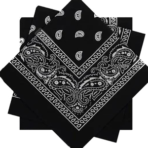 Direct de l'usine nouvelle mode Long Style haute Satin soie carré Bandana Logo imprimé personnalisé 100% coton mousseline de soie voyage Bandana - Product Image 1