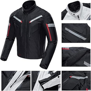 Veste de moto personnalisée en Cordura de haute qualité pour hommes, vêtements de sport pour voitures de course avec airbag et caractéristiques textiles - Product Image 4