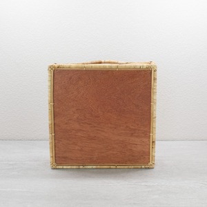 1940s Vintage Inspired Swirly Square Rattan Tray Natural Rectangle Pattern <b>Rustic</b> <b>Home</b> <b>Decor</b> Hotel Serving Tray Decorative Trays - Product Image 1