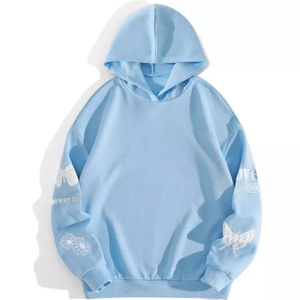 Sweat à capuche personnalisé pour homme en molleton de coton respirant et écologique, imprimé sur toute la surface, de haute qualité, thermique, avec logo uni - Product Image 1