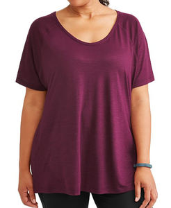 Camiseta de Algodón con Encaje Casual de Talla Grande para Mujer, Manga Corta, Ecológica, Servicios OEM, Producción al por Mayor, Jersey - Product Image 5