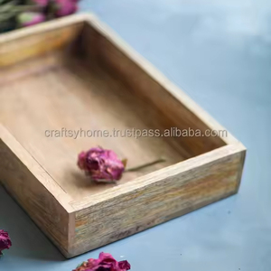 ถาดเสิร์ฟไม้ทำมือสุดหรูพร้อมที่จับที่ต้องการมากสำหรับใช้ในบ้านและโรงแรมสำหรับห้องครัวและแหล่งอาหารจำนวนมาก - Product Image 4