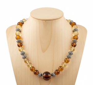 Collar de Piedras Naturales Anudadas a Mano de 18 Pulgadas de Rudra Gems, Plata 925, Chapado en Oro de 14K, Elegante, Geométrico, Moderno, para Regalo - Product Image 2