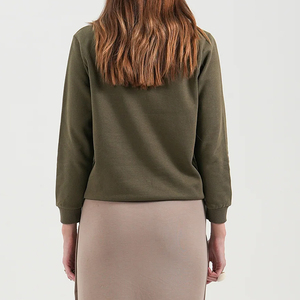 Sweat-shirt personnalisé pour femme, col rond, en polaire épaisse, imprimé sur le devant, mode d'hiver, personnalisation de votre logo - Product Image 6