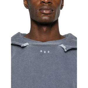 Sweat-shirt à capuche décontracté pour homme, style vintage, en molleton français, avec poche kangourou, poignets et ourlet côtelés, design délavé, coupe ample, manches longues, 2026 - Product Image 6