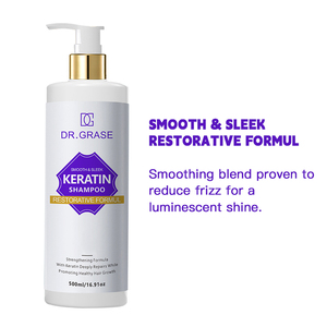 Champú de Queratina Sin Sulfatos, Reparación Profunda <span class=keywords><strong>para</strong></span> <span class=keywords><strong>Cabello</strong></span> Seco y Dañado, Suavizante y Antiencrespamiento - Product Image 1
