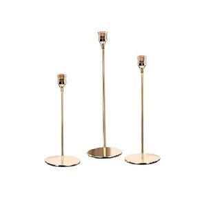 Set of 3 Iron Taper Decoration Metal Candlestick Holder Gold Candlestick Holders Decorative Candle <b>Stand</b> for Wedding - Product Image 1