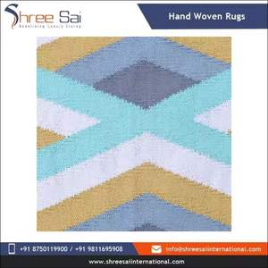 Meilleure vente coton plat tissage Dhurrie tapis pliable léger Durable voyage utilitaire Pop événement revêtement de sol tapis et ensembles - Product Image 3