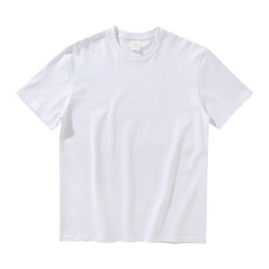 T-shirts unisexes de haute qualité multicolores 260g 100% coton peigné pour hommes et femmes logo personnalisé OEM T-shirt décontracté vierge pour hommes - Product Image 5