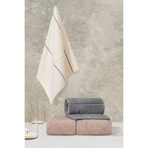 Varol 30x50cm Square Series Micro Cotton 3-Piece Quick-Dry Skin-Friendly <b>Bath</b> and Face <b>Towel</b> <b>Set</b> for Home Use - Product Image 1