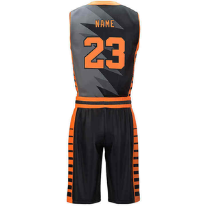 Ensemble de vêtements de basket-ball sans manches pour adultes imprimés en polyester à séchage rapide pour des performances de jeu compétitives - Product Image 6