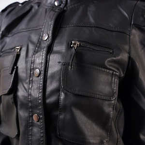 Diseñe sus propias chaquetas de cuero de moda para mujer Chaqueta de cuero de mujer genuina de alta calidad al mejor precio Chaqueta de cuero - Product Image 3