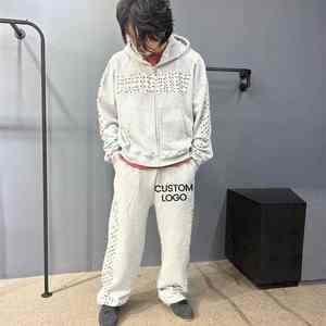 ชุดวอร์มคริสตัลพลอยเทียมแบบกำหนดเองหรูหรามีรายละเอียดหินสีสดใสระบายอากาศได้ดีดีไซน์เพรียวบาง - Product Image 4