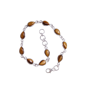 Pulsera de alta calidad de diseñador estampado 925, joyería de Plata de Ley 925, piedra preciosa hecha a mano, pulsera giratoria de ojo de tigre, joyería - Product Image 1